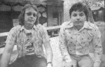 The only known photo of Eric Stevens and me from April, 1975.